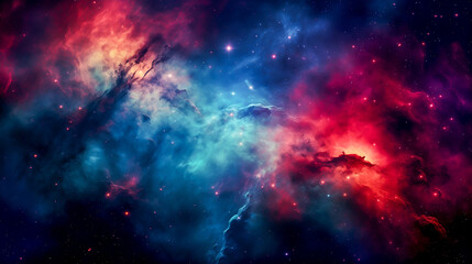 Wall Mural - colorful nebulae in deep space. space background.