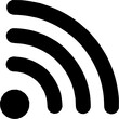 WLAN Vektor Symbol - W-LAN Logo - Drahtlose Funk Verbindung - Technologie