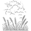 farm agriculture spring cereal illustration sketch draw