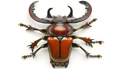 Isolated stag-beetle