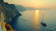 The colors and shades of the Aegean sea