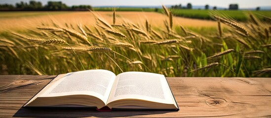 Poster - Educational Resource: Good Agricultural Practices Manual Resting on Wooden Table