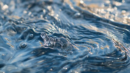 Blue water. texture background