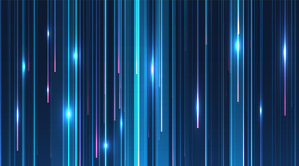 Wall Mural - Abstract blue lines on dark background.