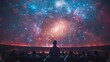 © Anastasiia - Planetarium show featuring breathtaking star projection on dome ceiling mesmerizing audience. Concept Astronomy, Planetarium, Star Projection, Dome Ceiling, Audience Mesmerizing