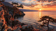 Coast of Olkhon island lake Baikal