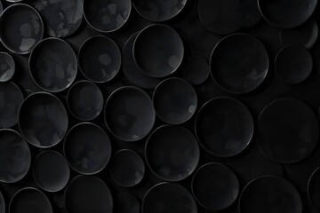 Wall Mural - Black abstract art background Generative Ai 