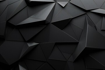 Wall Mural - Black abstract art background Generative Ai 