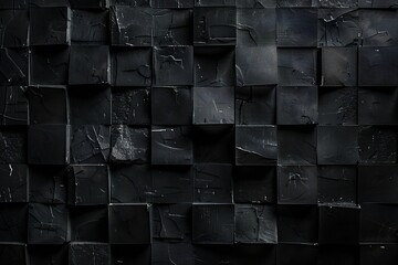 Wall Mural - Black abstract art background Generative Ai 