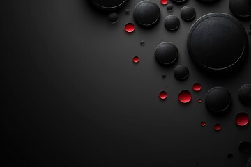 Wall Mural - Black abstract art background Generative Ai 