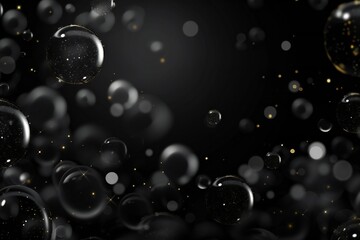 Wall Mural - Black abstract art background Generative Ai 