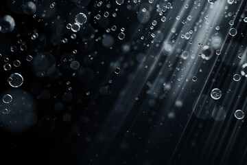 Wall Mural - Black abstract art background Generative Ai 