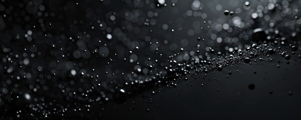 Wall Mural - Black abstract art background Generative Ai 