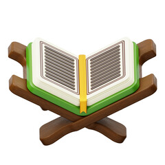 Wall Mural - Quran with Standing Desk 3D Icon