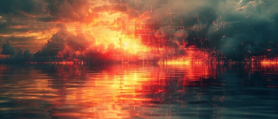 Leinwandbilder - Video Damage Glitch Error Pixel Noise Unique Design