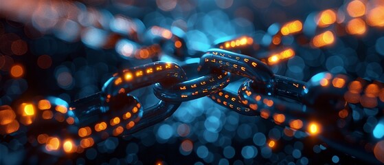 Leinwandbilder - The blockchain technology concept banner. Mining, exchange, and peer-to-peer arbitration of cryptocurrencies. Digital block or cube created from digital financial data. Fintech abstract background.