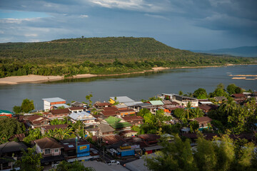 Sticker - THAILAND UBON RATCHATHANI KHONG CHIAM MEKONG RIVER