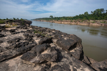 Canvas Print - THAILAND UBON RATCHATHANI MEKONG BAN PHA CHAN