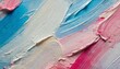 art oil and acrylic smear blot canvas painting stucco wall abstract texture pink blue white color stain brushstroke relief grain texture background