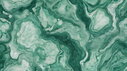 Wall Mural - Seamless pattern background of a green marble texture backdrop