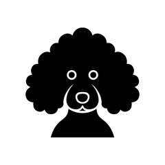 Wall Mural - Poodle dog vector icon