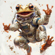 Astronaut Frog Clipart