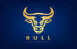 Bull head logo vector. Animal design.	
