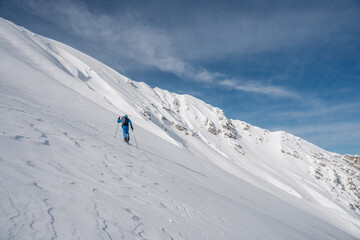 Wall Mural - Skitouring in the alps