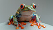 Tree Frog in its natural habitat Image generated by AI