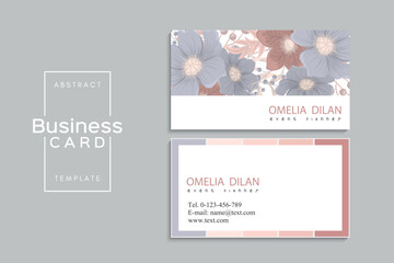Wall Mural - visiting card or business card set. Flyer template design.	
