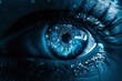 © STOCK AI - Close-up of a blue eye