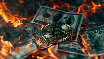 Poster - Resistant to Blaze: Bitcoin's Indestructibility Reflects Cryptocurrency's Might