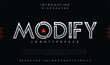 Modify Bold urban sans serif alphabet font logo branding typeface typography
