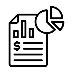 Sticker - Financial Report Icon