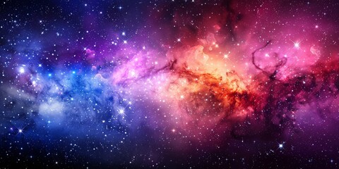 Wall Mural - A Stunning Spiral Galaxy Radiates the Enigmatic Beauty of the Universe, Generative AI