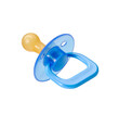 © DayiTravel - Baby soother pacifier isolated on transparent layered background.