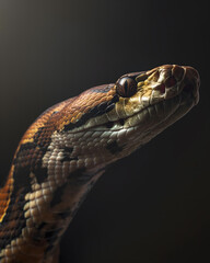 Close-Up of a Serene Python