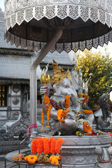 Wall Mural - Wat Sri Suphan: Buddhist silver temple in Chiang Mai, Thailand. Religious traditional national Thai architecture. Beautiful landmark, architectural monument, sight, sightseeing