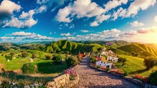 Scenic View Spanish Landscape Hills