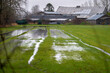 © maxdigi - Farm Field Spring Flooding. Heavy rains cause a flooded, muddy farm field in Springtime.
