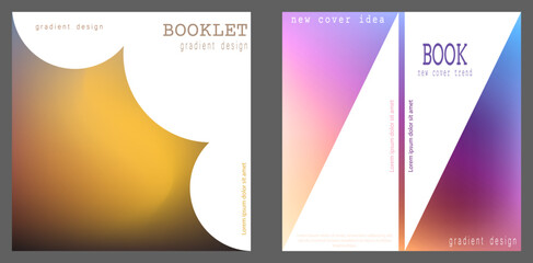 The template of the cover page of the printed edition. Cover, book, magazine, brochure, booklet. The idea of creativity and modern design is wonderful