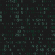 © Pavel - The matrix. A background with a chaotic arrangement of numbers. Technological cyberspace. decimal encoding of data. Background for thematic ideas