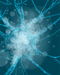Neuronales Netzwerk Nervenzelle - Neurowissenschaften Forschung am Gehirn - Neuromarketing - Psychologie und Medizin - Diagnose und Therapie