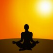© Xreys - silhouette of a person meditating
