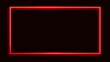 Red neon boarder for website banner and has space for writing, Red Neon lines digital background, Red Neon social media banner, Red Neon boarder website banner