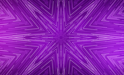 Abstract bluish purple star shaped pattern background. Abstract line dot connects background with purple color . Starburst Pattern Background. High quality photo
