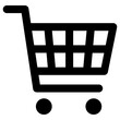 shopping icon, simple vector design