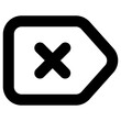 tag icon, simple vector design
