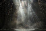 Fototapeta  - stage lighting with a white light Generative AI