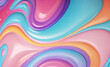 抽象的な大理石のアクリル ペイント インク塗装波テクスチャのカラフルな背景バナーをペイント - 大胆な色、虹色の渦巻き波